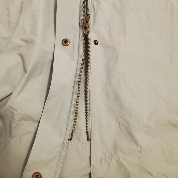 Eileen Fisher lightweight hooded windbreaker coat. Light blue. Oversized size S. - Picture 8 of 12